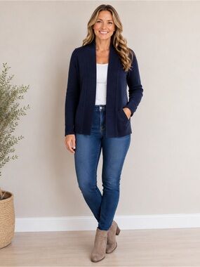 Cielo Navy Blue Cardigan, XL